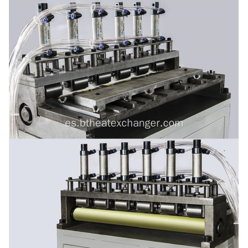 Desenrollador automático de bobinas múltiples de producción de aletas